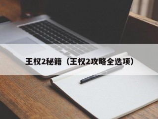 王权2秘籍（王权2攻略全选项）