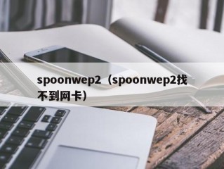 spoonwep2（spoonwep2找不到网卡）