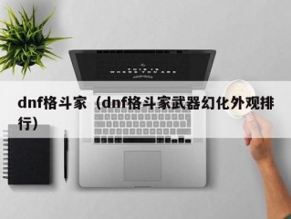 dnf格斗家（dnf格斗家武器幻化外观排行）