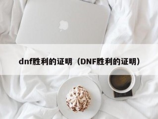 dnf胜利的证明（DNF胜利的证明）