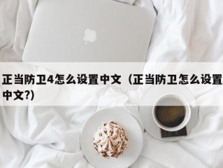 正当防卫4怎么设置中文（正当防卫怎么设置中文?）