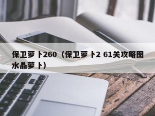 保卫萝卜260（保卫萝卜2 61关攻略图水晶萝卜）